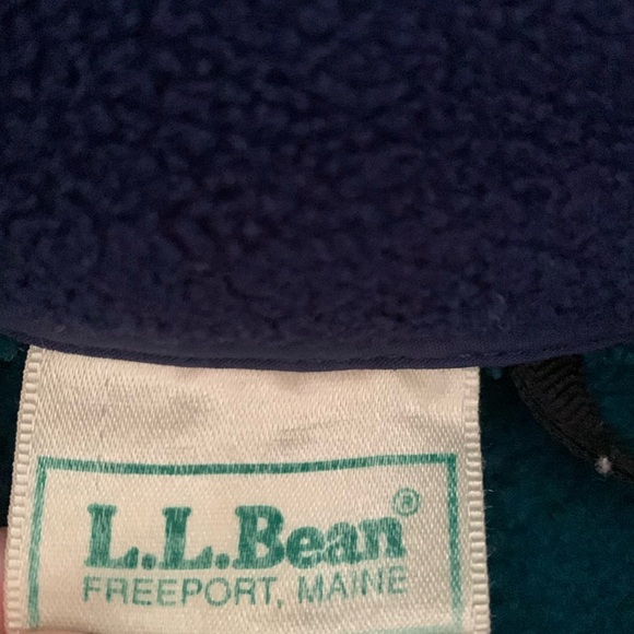 VTG LL BEAN High Pile Fleece Zip Up Jacket made in USA medium small large men - Picture 3 of 10